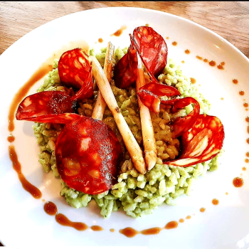 Risotto au Chorizo proposé par Saveur Bohème à Thonon